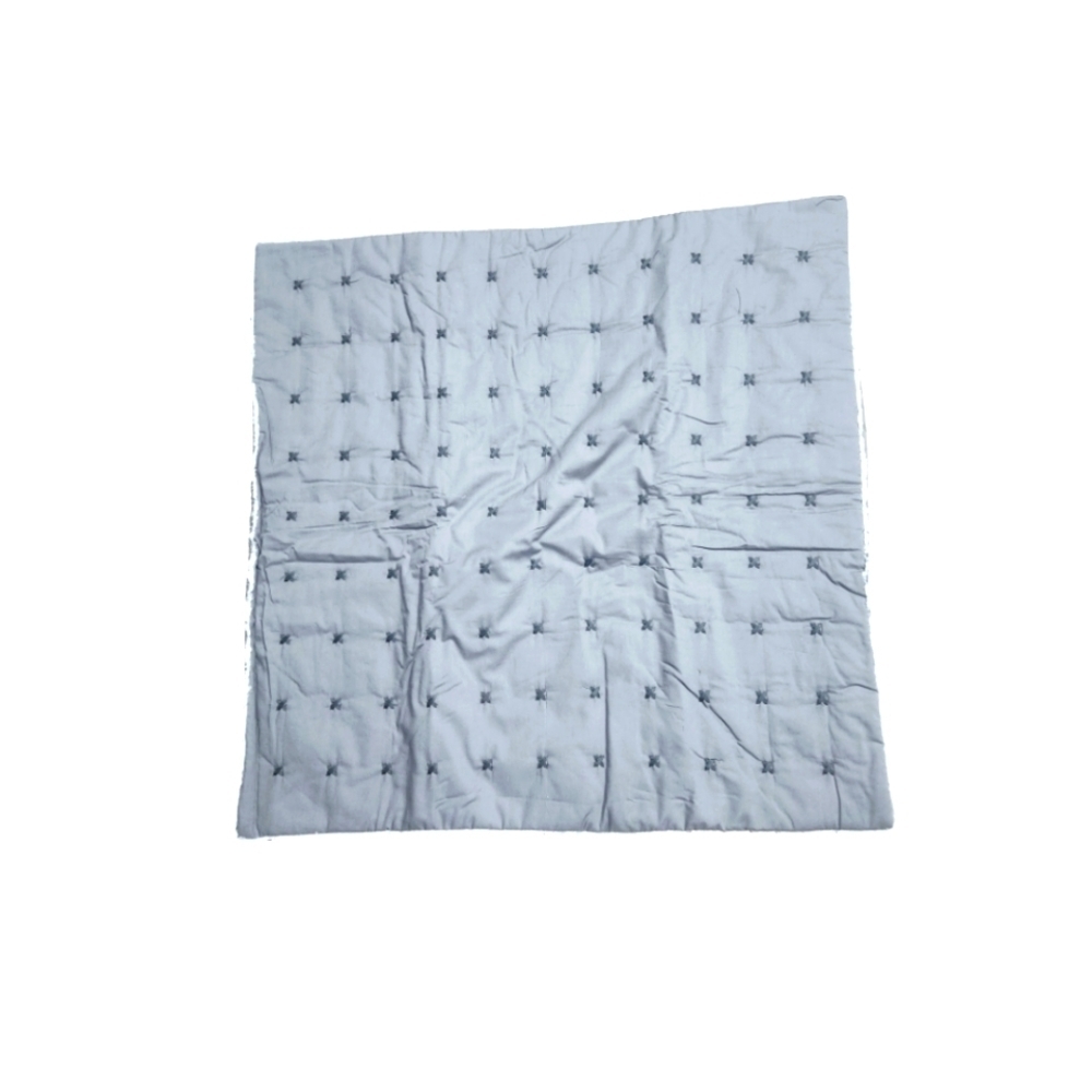 NWOT Gray Patchwork Euro Pillow Covers Set of 2 - Picture 3 of 3
